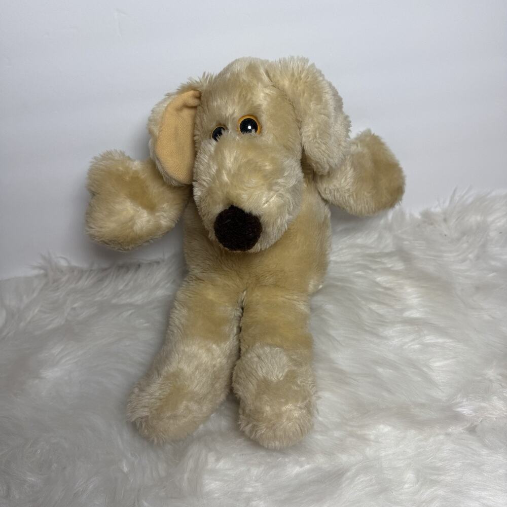 Vintage 1980 Francesca Hoerlein Le Mutt Puppy Dog Tan Plush Stuffed Floppy